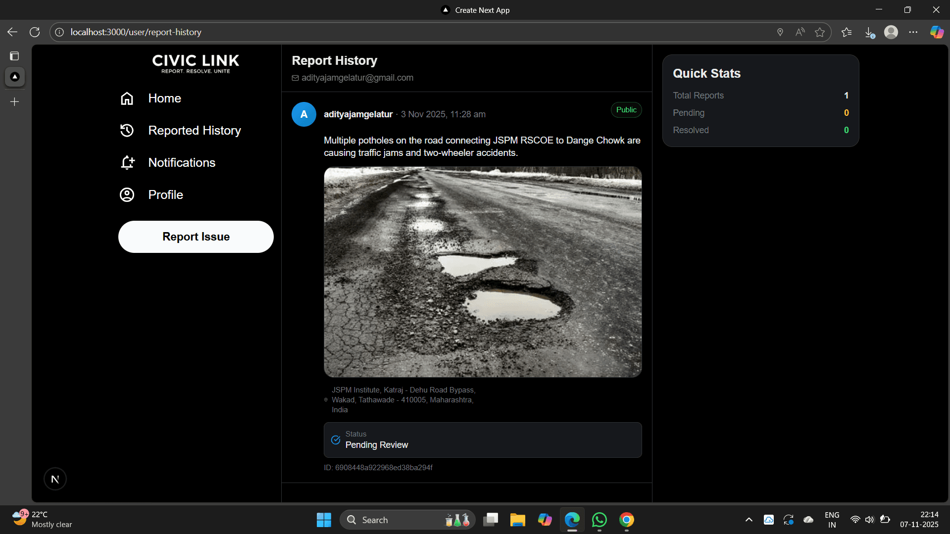 CivicLink – Civic Issue Reporting System - Image 3